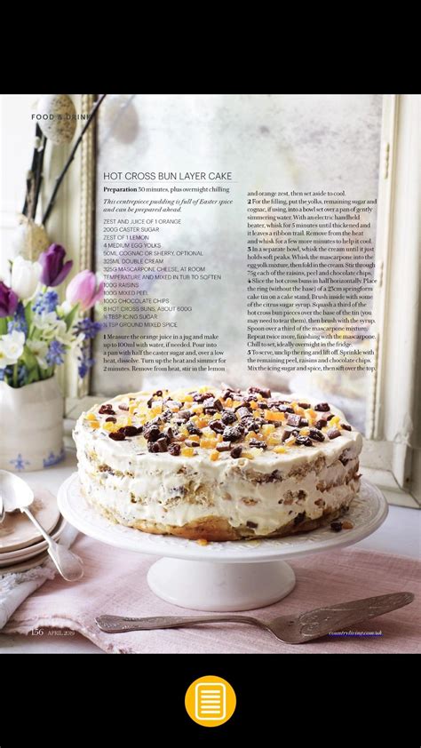 hot cross bun cake