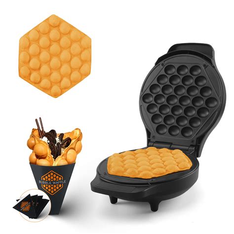 Snapklik.com : FineMade Compact Bubble Waffle Maker Machine