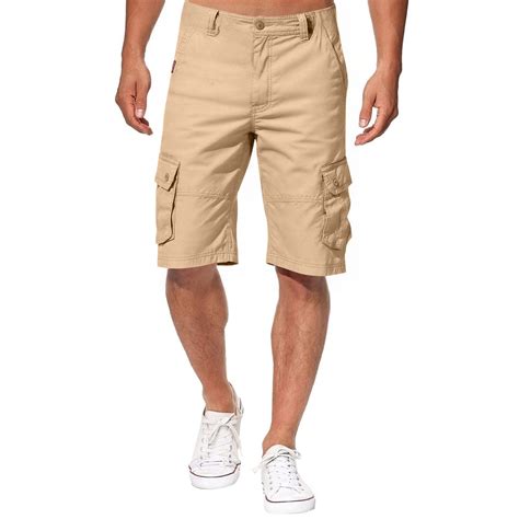 Lumtrix Men's Casual Cargo Shorts for Men, Vintage Paratrooper Long ...
