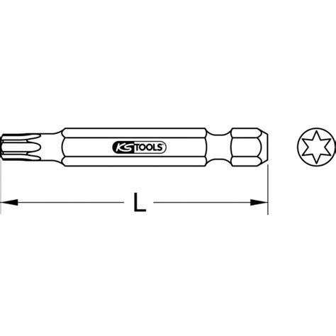 Bit für Torx-Schrauben | 10 mm CLASSIC Bits 120 mm | Bits ...