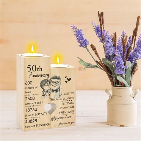 TRH-50th Golden Anniversary Wedding Gifts for Wife Couples Gifts ...