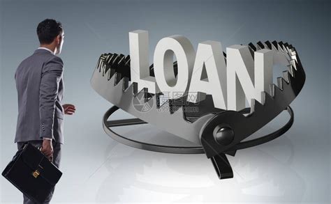商人落入贷款信用陷阱高清图片下载-正版图片506445141-摄图网
