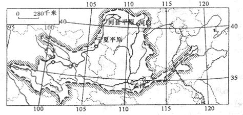 读黄河水系图，完成下列各题。（10分） （1）写出黄河划分上、中、下游的地点____________和___________-读“黄河水系示意 ...