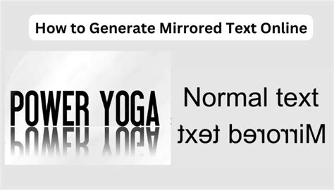 Image result for Mirrored Text