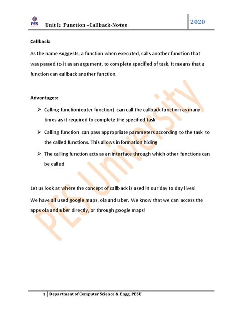 6 Callback 202009 16140927 - Callback: As the name suggests, a function ...