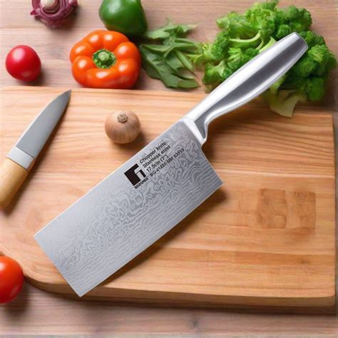 Bergner Argent Stainless Steel Chopper Knife with Matt Finish | Silver ...