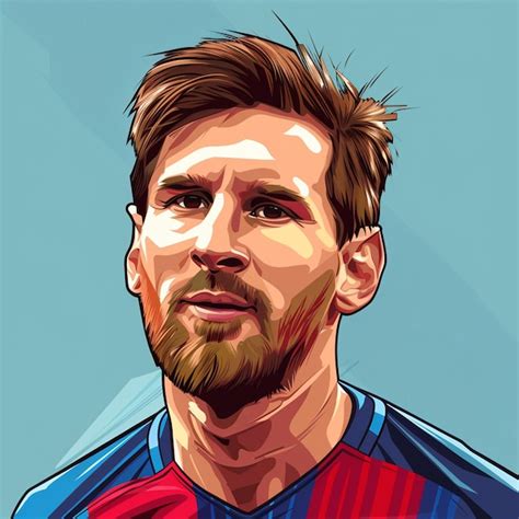Messi Drawing Cartoon Images - Free Download on Freepik