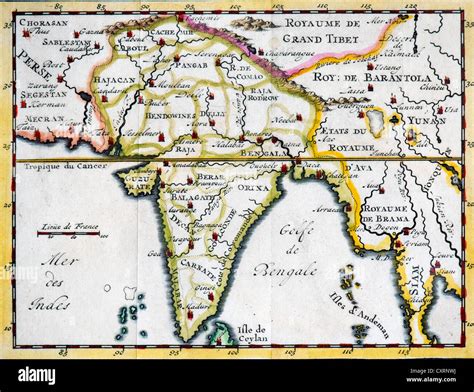 India map 18th century hi-res stock photography and images - Alamy
