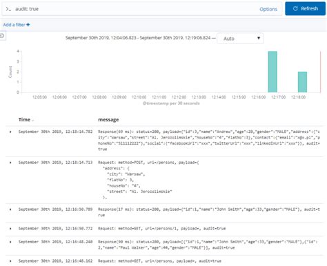 Spring Boot Logstash 的图像结果