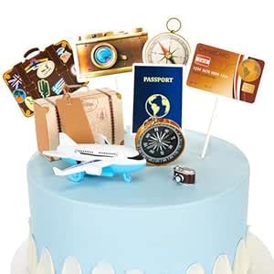 20 Pcs Adventure Travel Themed Party Decorations Including 12 Pcs ...