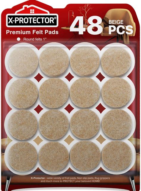 Felt Furniture Pads X-PROTECTOR - 48 Premium Felt Pads Floor Protector ...