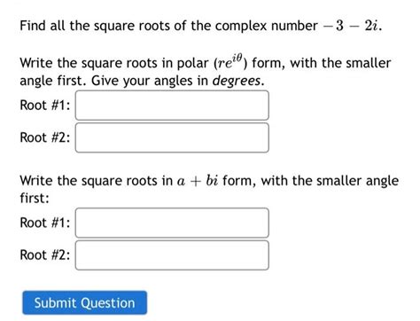 Image result for Square Root of Rectangular Complex Number