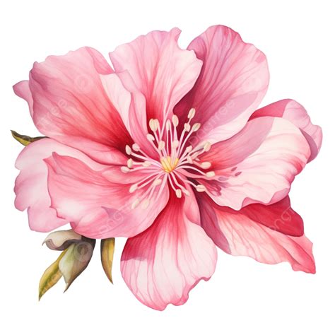 Watercolor Pink Flower, Watercolor, Flower, Flora PNG Transparent Image ...