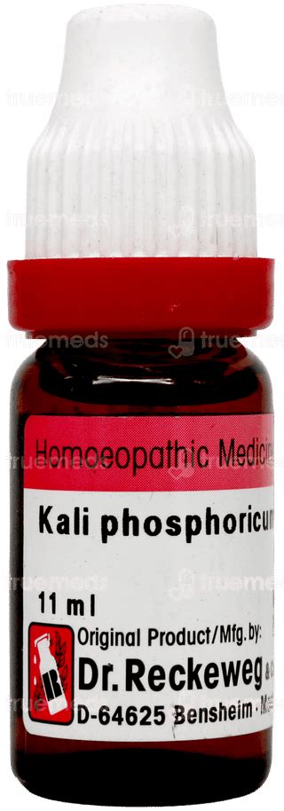 Dr Reckeweg Kali Phosphoricum 200 Dilution 11ml - Uses, Side Effects ...