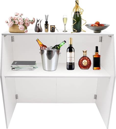 Amazon.com: Portable Folding Event Bar, Mobile Bartender Station with ...