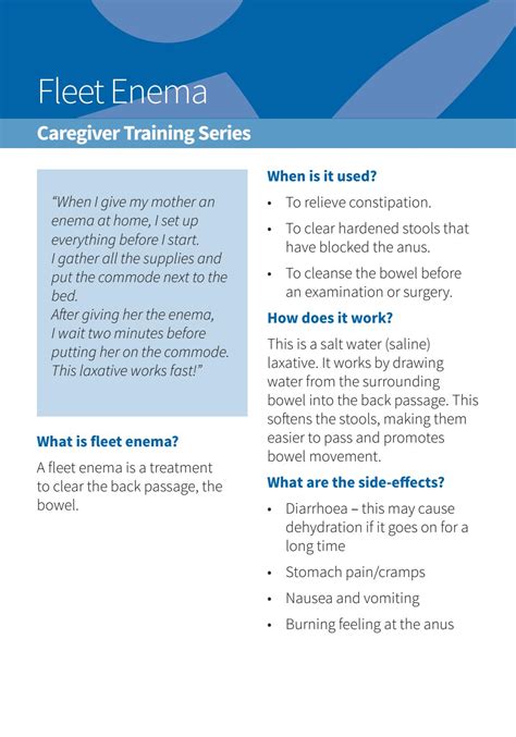 Fleet Enema Instructions