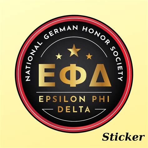 Epsilon Phi Delta New Logo Sticker – American Association of Teachers ...
