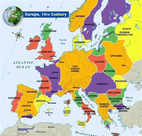 europe 14th century map | Click the links below to access the maps from ...
