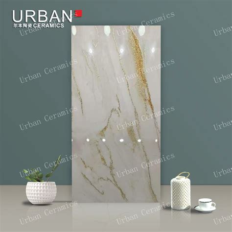 600*1200 New Design China Popular Golden Tiles Full Body Glazed Ceramic ...
