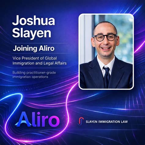 I am please to accept the role of Vice President of Global Immigration ...