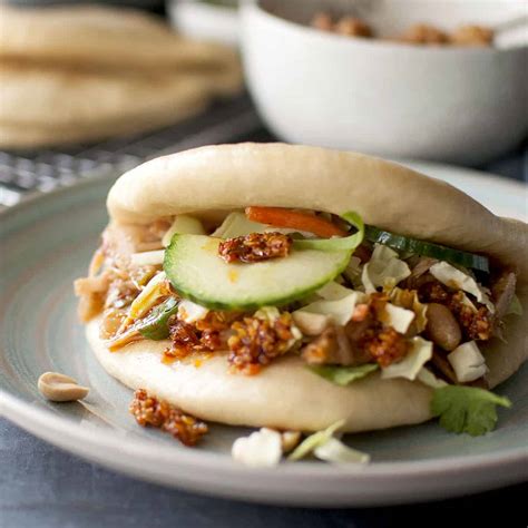 Vegan Bao Buns Recipe with Jackfruit filling | Cook's Hideout