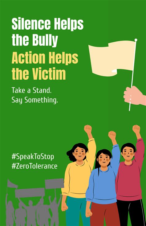 Free One Kind Word Anti Bullying Poster Template to Edit Online