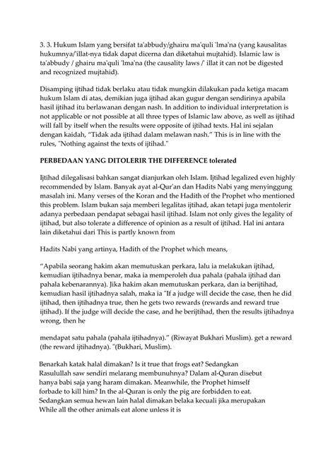 Hukum makan katak | DOC