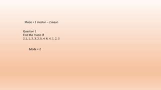 Tutorial On Calculating Mode 的图像结果