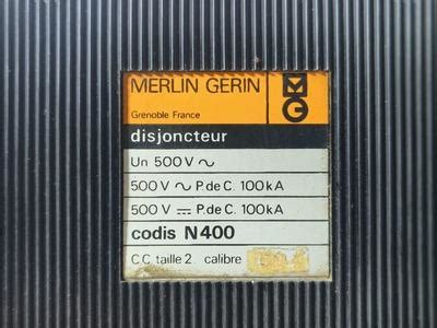 MERLIN GERIN CODIS N400 400A 3POLE CIRCUIT BREAKER MCCB C500 | RAJ ...