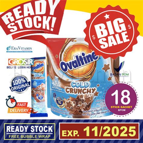 Jual Ovaltine Cold Crunchy Iced Choco 18stick Minuman Sereal Ice ...
