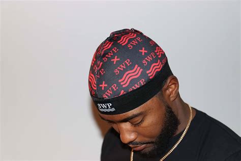 (Custom) 3WP Wave Cap Black/Red Compression – 360WaveProcess