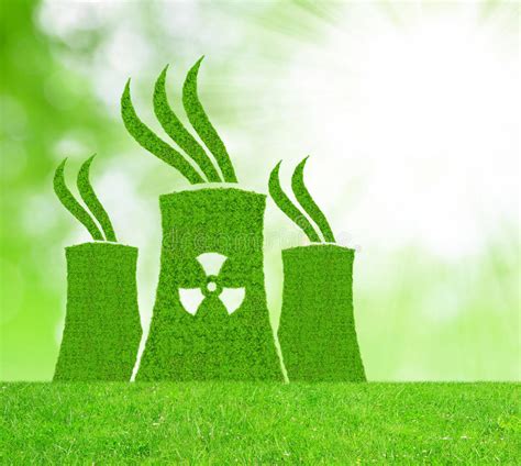 Green Nuclear Power Plant Icon Stock Photo - Image: 57096996