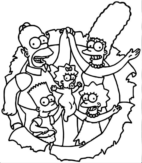 Printable Simpsons Coloring Pages