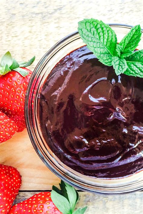 Low FODMAP Dark Chocolate Dipping Sauce - A Little Bit Yummy