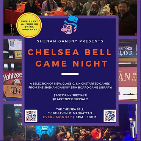 Game Night at The Chelsea Bell - MurphGuide: NYC Bar Guide