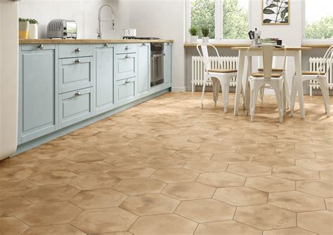 Costa Mesa Hexagon Porcelain Tile - Brown Tile | Floor and Decor