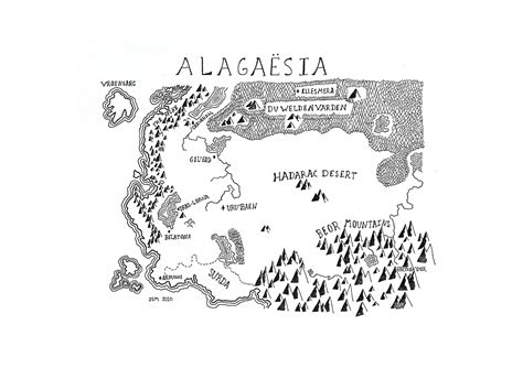Tolkien Style Map of Alagaësia From Eragon - Etsy