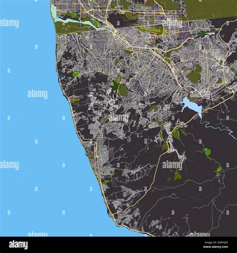 Map of tijuana hi-res stock photography and images - Alamy