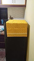 HOKIPO Fridge Cover Top with Pockets, 130 x 55 cm, Blue : Amazon.in ...