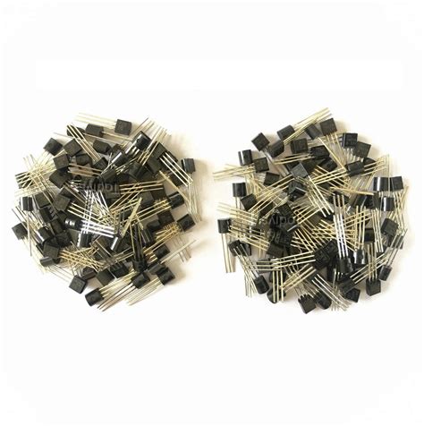 Todiys New 50 Pairs for 50Pcs 2N2222 + 50Pcs 2N2907 TO-92 NPN ...