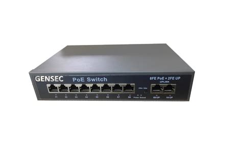 8 Port PoE Switch Power Over Ethernet + 2 Uplink Port Network Switch ...