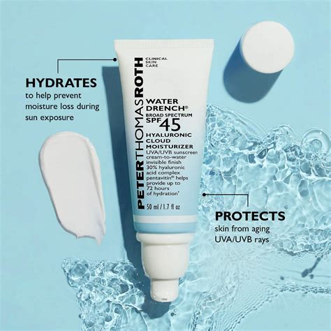 Peter Thomas Roth Water Drench® Hyaluronic Hydrating Moisturizer SPF 45 ...