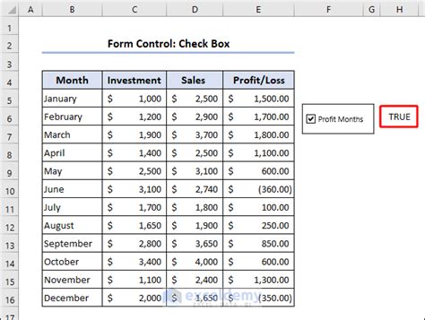 Image result for Excel Form with Checkboxes Numeric Value