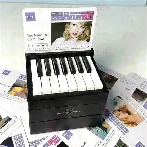 Taylor Swift Piano Calendar with Musical Sheets