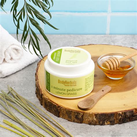 Lemongrass Foot Scrub, 1 Minute Pedicure – BodyHerbals