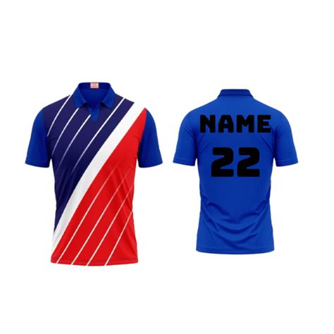 Next Print Customized Polo Neck Royal Blue Jersey NPTS38