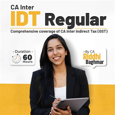 CA Inter IDT Regular – FAST Education