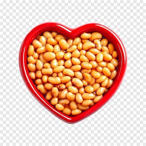 Cooked canned navy beans isolated on a transparent background for ...