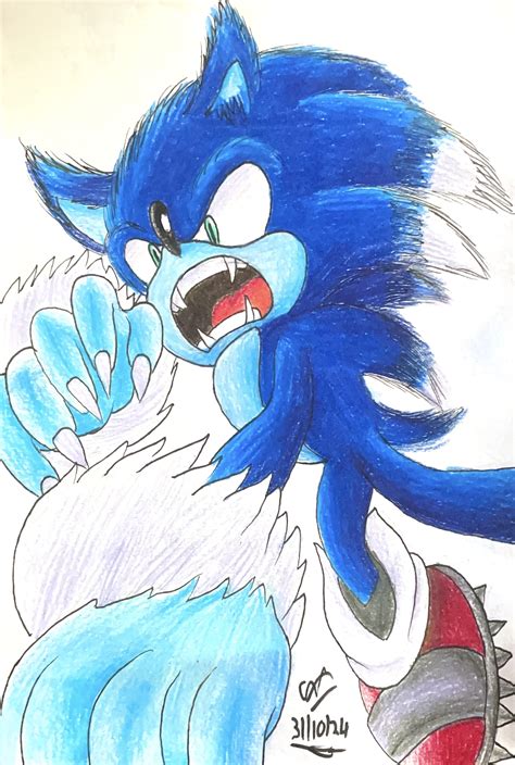 How To Draw Sonic The Werehog The Night Of The Werehog By Gruffdasmuff