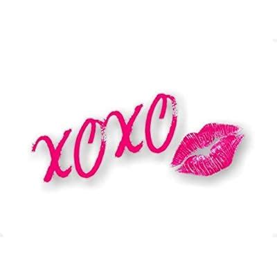 Street Legal Decals 2 XOXO KISS Lipstick Kiss Mark Decals - Car Hot ...